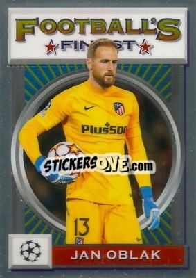 Sticker Jan Oblak - UEFA Champions League Finest Flashbacks 2021-2022
 n. 17 - Topps