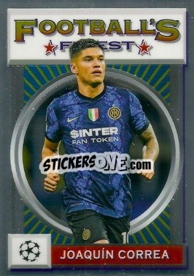 Sticker Joaquín Correa - UEFA Champions League Finest Flashbacks 2021-2022
 n. 32 - Topps