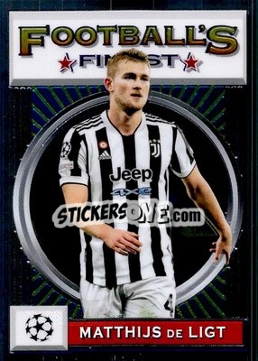 Sticker Matthijs de Ligt - UEFA Champions League Finest Flashbacks 2021-2022
 n. 121 - Topps
