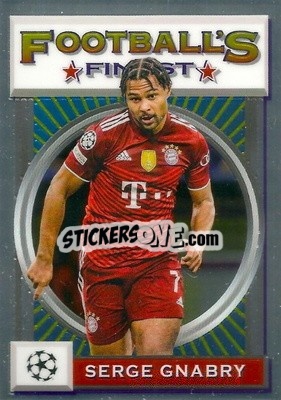 Sticker Serge Gnabry - UEFA Champions League Finest Flashbacks 2021-2022
 n. 62 - Topps