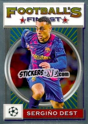 Sticker Sergiño Dest - UEFA Champions League Finest Flashbacks 2021-2022
 n. 104 - Topps