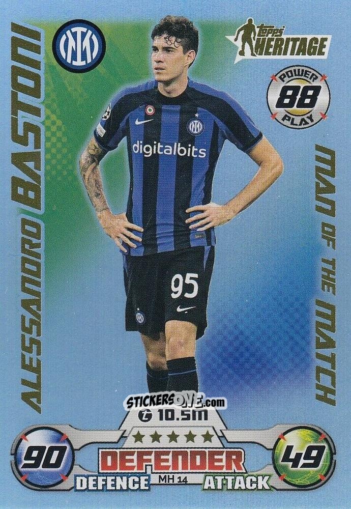 Sticker Alessandro Bastoni - UEFA Champions League & Europa League 2022-2023. Match Attax Extra
 n. MH14 - Topps