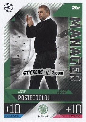 Sticker Ange Postecoglou - UEFA Champions League & Europa League 2022-2023. Match Attax Extra
 n. MAN26 - Topps
