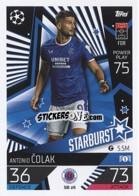 Figurina Antonio Colak - UEFA Champions League & Europa League 2022-2023. Match Attax Extra
 - Topps