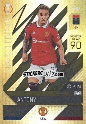 Sticker Antony - UEFA Champions League & Europa League 2022-2023. Match Attax Extra
 n. LE5 - Topps