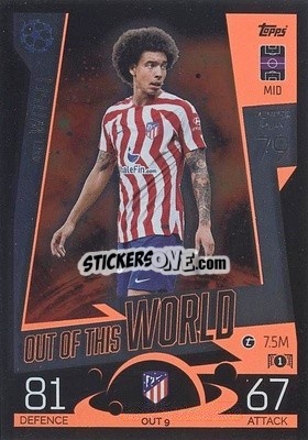 Sticker Axel Witsel - UEFA Champions League & Europa League 2022-2023. Match Attax Extra
 n. OUT9 - Topps