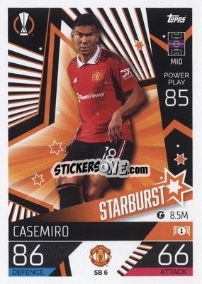 Sticker Casemiro - UEFA Champions League & Europa League 2022-2023. Match Attax Extra
 - Topps