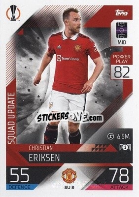 Sticker Christian Eriksen - UEFA Champions League & Europa League 2022-2023. Match Attax Extra
 n. SU8 - Topps