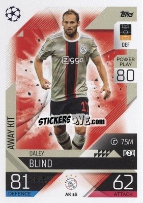 Sticker Daley Blind - UEFA Champions League & Europa League 2022-2023. Match Attax Extra
 n. AK16 - Topps