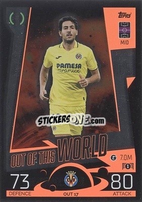 Sticker Dani Parejo - UEFA Champions League & Europa League 2022-2023. Match Attax Extra
 n. OUT17 - Topps