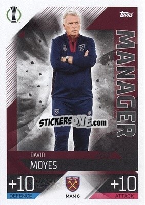 Sticker David Moyes - UEFA Champions League & Europa League 2022-2023. Match Attax Extra
 - Topps