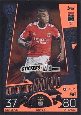 Sticker David Neres - UEFA Champions League & Europa League 2022-2023. Match Attax Extra
 n. OUT23 - Topps
