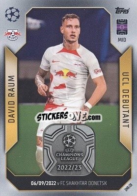 Sticker David Raum - UEFA Champions League & Europa League 2022-2023. Match Attax Extra
 n. DMR-DR - Topps