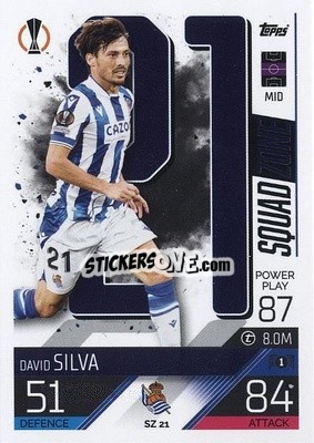 Sticker David Silva - UEFA Champions League & Europa League 2022-2023. Match Attax Extra
 n. SZ21 - Topps