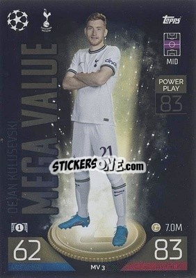 Figurina Dejan Kulusevski - UEFA Champions League & Europa League 2022-2023. Match Attax Extra
 - Topps