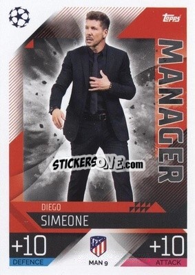 Sticker Diego Simeone - UEFA Champions League & Europa League 2022-2023. Match Attax Extra
 n. MAN9 - Topps