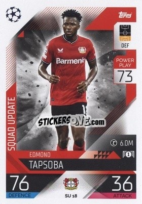 Sticker Edmond Tapsoba - UEFA Champions League & Europa League 2022-2023. Match Attax Extra
 n. SU18 - Topps