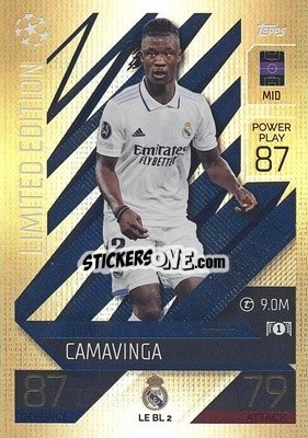 Sticker Eduardo Camavinga - UEFA Champions League & Europa League 2022-2023. Match Attax Extra
 n. LEBL2 - Topps
