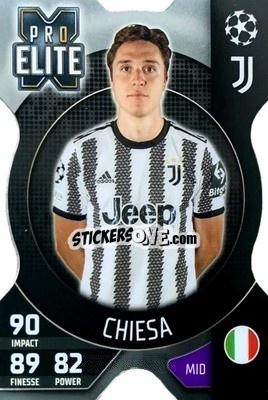 Cromo Federico Chiesa - UEFA Champions League & Europa League 2022-2023. Match Attax Extra
 - Topps