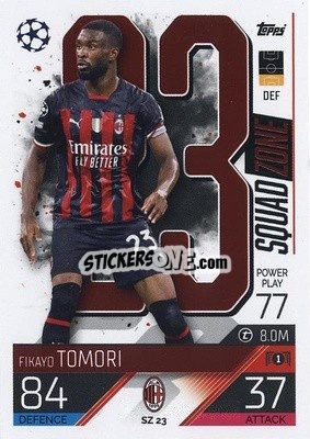 Sticker Fikayo Tomori - UEFA Champions League & Europa League 2022-2023. Match Attax Extra
 n. SZ23 - Topps