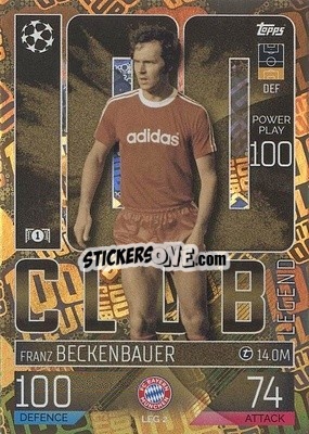 Sticker Franz Beckenbauer - UEFA Champions League & Europa League 2022-2023. Match Attax Extra
 - Topps