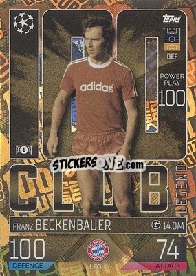 Sticker Franz Beckenbauer - UEFA Champions League & Europa League 2022-2023. Match Attax Extra
 n. LEG2 - Topps