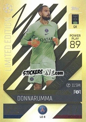 Sticker Gianluigi Donnarumma - UEFA Champions League & Europa League 2022-2023. Match Attax Extra
 n. LE8 - Topps