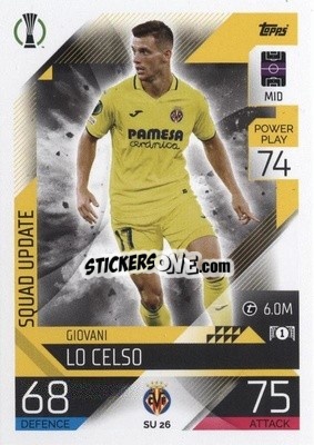 Sticker Giovani Lo Celso - UEFA Champions League & Europa League 2022-2023. Match Attax Extra
 n. SU26 - Topps