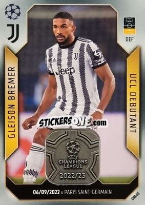 Sticker Gleison Bremer - UEFA Champions League & Europa League 2022-2023. Match Attax Extra
 - Topps