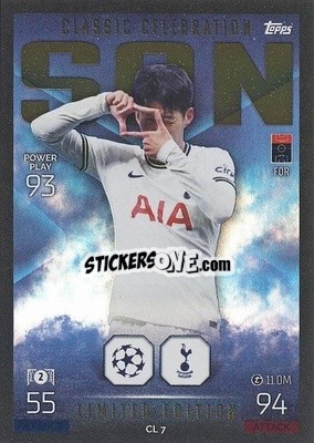 Sticker Heung-Min Son - UEFA Champions League & Europa League 2022-2023. Match Attax Extra
 n. CL7 - Topps