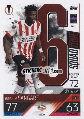 Sticker Ibrahim Sangaré - UEFA Champions League & Europa League 2022-2023. Match Attax Extra
 n. SZ6 - Topps