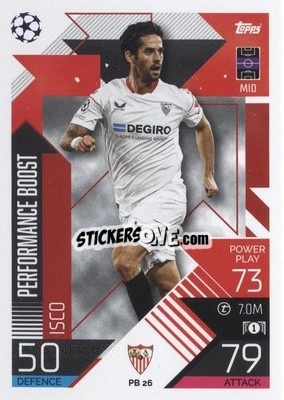 Sticker Isco - UEFA Champions League & Europa League 2022-2023. Match Attax Extra
 n. PB26 - Topps