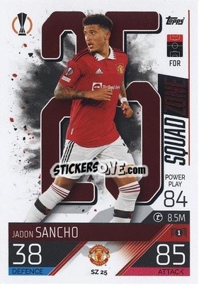 Sticker Jadon Sancho - UEFA Champions League & Europa League 2022-2023. Match Attax Extra
 - Topps