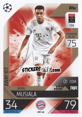 Sticker Jamal Musiala - UEFA Champions League & Europa League 2022-2023. Match Attax Extra
 n. AK12 - Topps