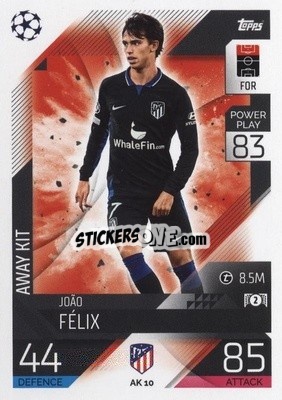 Sticker João Félix - UEFA Champions League & Europa League 2022-2023. Match Attax Extra
 n. AK10 - Topps