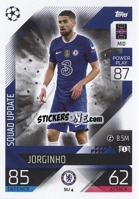 Sticker Jorginho - UEFA Champions League & Europa League 2022-2023. Match Attax Extra
 n. SU4 - Topps