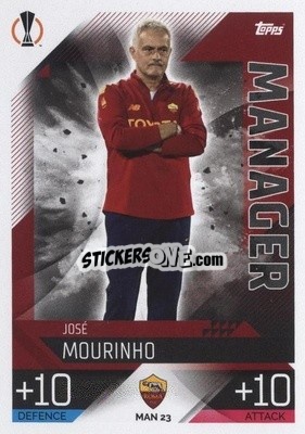 Sticker José Mourinho - UEFA Champions League & Europa League 2022-2023. Match Attax Extra
 n. MAN23 - Topps