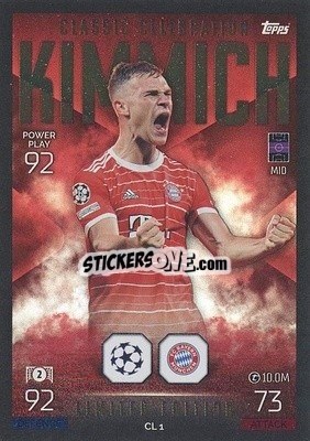 Sticker Joshua Kimmich - UEFA Champions League & Europa League 2022-2023. Match Attax Extra
 n. CL1 - Topps