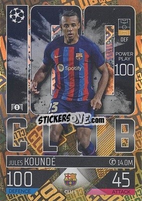 Sticker Jules Kundé - UEFA Champions League & Europa League 2022-2023. Match Attax Extra
 - Topps