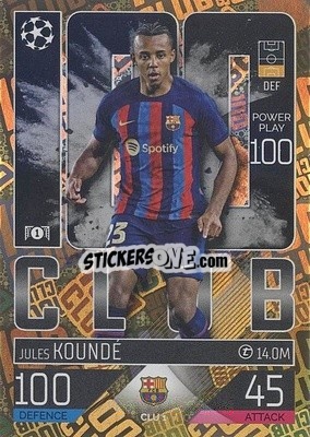 Figurina Jules Kundé - UEFA Champions League & Europa League 2022-2023. Match Attax Extra
 - Topps