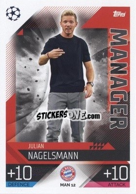 Sticker Julian Nagelsmann - UEFA Champions League & Europa League 2022-2023. Match Attax Extra
 n. MAN12 - Topps
