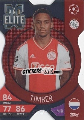 Sticker Jurrién Timber - UEFA Champions League & Europa League 2022-2023. Match Attax Extra
 n. XS13 - Topps