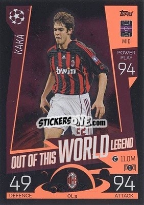 Sticker Kaká - UEFA Champions League & Europa League 2022-2023. Match Attax Extra
 n. OL3 - Topps
