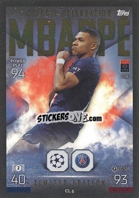 Sticker Kylian Mbappe - UEFA Champions League & Europa League 2022-2023. Match Attax Extra
 - Topps