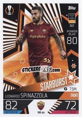 Sticker Leonardo Spinazzola - UEFA Champions League & Europa League 2022-2023. Match Attax Extra
 n. SB22 - Topps