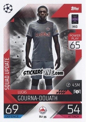 Sticker Lucas Gourna-Douath - UEFA Champions League & Europa League 2022-2023. Match Attax Extra
 n. SU35 - Topps