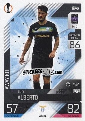 Sticker Luis Alberto - UEFA Champions League & Europa League 2022-2023. Match Attax Extra
 n. AK22 - Topps