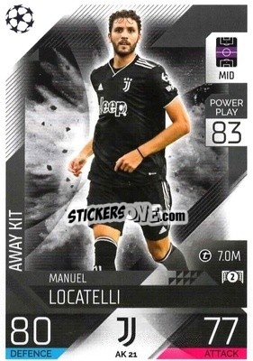 Sticker Manuel Locatelli - UEFA Champions League & Europa League 2022-2023. Match Attax Extra
 n. AK21 - Topps