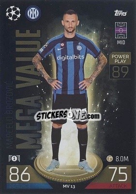 Sticker Marcelo Brozović - UEFA Champions League & Europa League 2022-2023. Match Attax Extra
 n. MV13 - Topps
