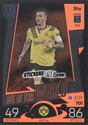 Sticker Marco Reus - UEFA Champions League & Europa League 2022-2023. Match Attax Extra
 n. OUT12 - Topps